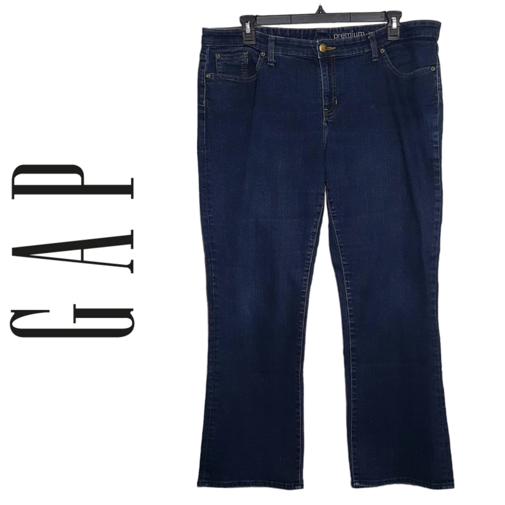 GAP Women's Dark Blue Premium Bootcut Jeans